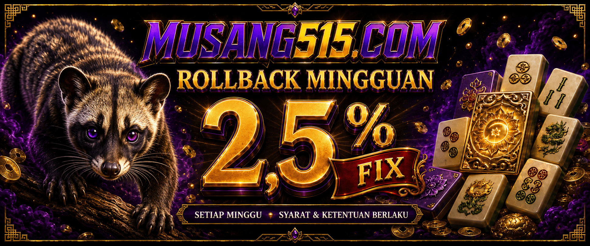 MUSANG515: Agen Judi Slot Online Deposit Dana Terpercaya 2026 promo